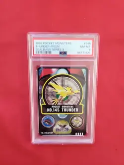 Pokemon: Thunder Prism Zapdos #145 Sealdass Series 3 Holo Japan - PSA 8 - C17 - Image 4