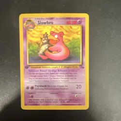Pokemon Slowbro Fossil 43/62 1st Edition Uncommon Regular English TCG Card - Image 1