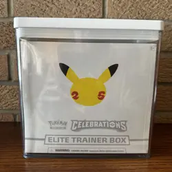 Pokemon 25th Anniversary Celebrations Elite Trainer Box (2021) with Acrylic Case - Image 1