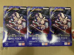 ONE PIECE OP-14 The Azure Sea's Seven Sleeved Booster Pack English LOT OF 3 New - Image 2
