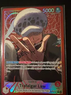Trafalgar Law Leader NM OP14-001 One Piece Holo - Image 1