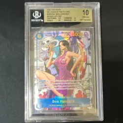 Bandai One Piece CCG Boa Hancock OP07-051 Manga Art SEC Secret Rare BGS 10 - Image 1