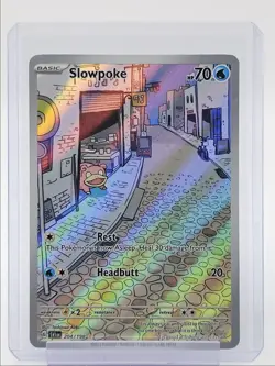 SLOWPOKE 2023 POKEMON SCARLET & VIOLET ILLUSTRATION RARE 204/198 Q3628 - Image 1