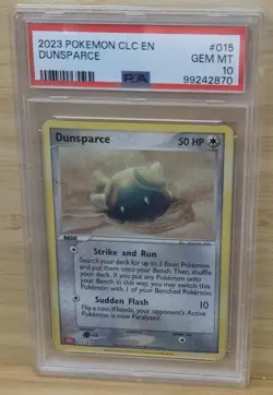 Pokemon 2023 English Classic Collection Holo Dunsparce GEM MINT PSA 10 - Image 1