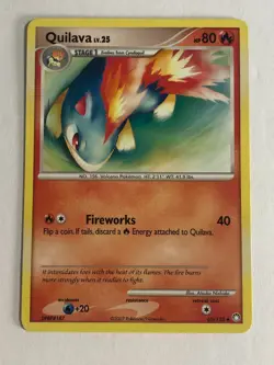 Pokemon TCG Mysterious Treasures Quilava LV.25 60/123 Light Played - Image 1