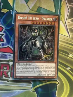 DOOD-EN008 DoomZ XII Zero - Drastea : Secret Rare Card : 1st Edition YuGiOh TCG - Image 1