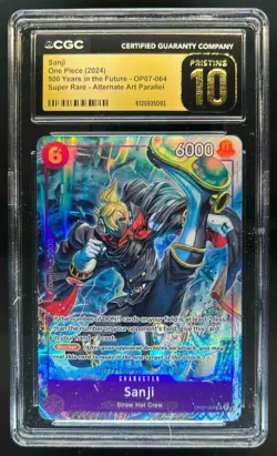 2024 One Piece 500 Years in the Future Sanji Alt Art Super Rare #OP07-064 CGC 10 - Image 1
