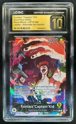 2025 One Piece Royal Blood Eustass "Captain" Kid Leader Alt Art #OP10-099 CGC 10 - Image 1