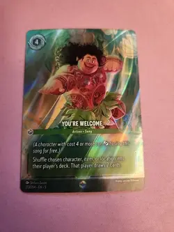 Disney Lorcana You're Welcome (Enchanted) Shimmering Skies 213/204 N/M - Image 1