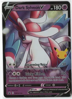 Dark Sylveon V - SWSH134 - Pokemon Sword & Shield Promo Ultra Rare Holo Card NM - Image 1