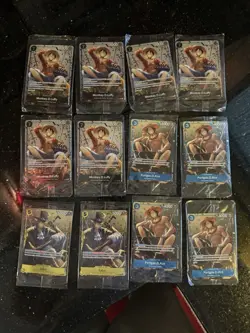 Monkey.D.Luffy (Tin Pack Set Vol 2) P-075 One Piece Promotion Cards Foil LOT x12 - Image 1