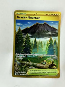 Pokemon TCG Gravity Mountain 250/191 Sv08 Holo Hyper Rare Full Art Card - Nice! - Image 1