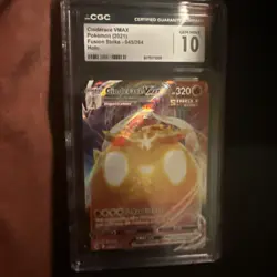 CGC 10 Pristine Cinderace VMAX 045/264 Fusion Strike 2021 Pokemon Card - Image 1