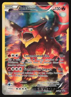 Volcanion - XY185 - Full Art Ultra Rare - XY Black Star Promo - Pokemon Card - Image 1