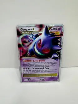 Gengar LV.X 97/99 Platinum Arceus Ultra Rare Holo Pokemon Card HP Heavily Played - Image 1