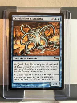 MTG Mirrodin - Quicksilver Elemental Card - Great Condition - Image 1