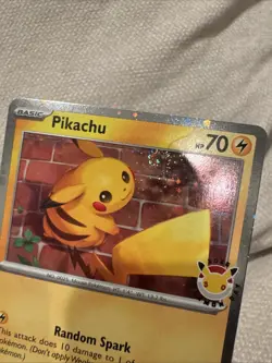 Pokemon TCG: Pikachu 51 Pokemon Day 2026 Collection Card (Swirl In Holo) - Image 2