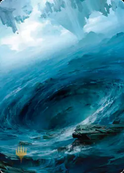 1 x Island (271) Art Card - Gold-Stamped Signature - Art Series: Zendikar Rising - Image 1