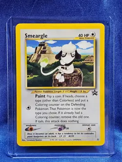 SMEARGLE 2001 POKEMON BLACK STAR PROMO CARD #32 LP - Image 1