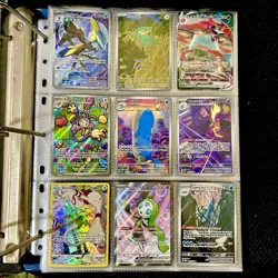 Huge Binder Collection Lot of 200+ Pokemon Card Mixed EX SV Holo FullArt Wailord - Image 1