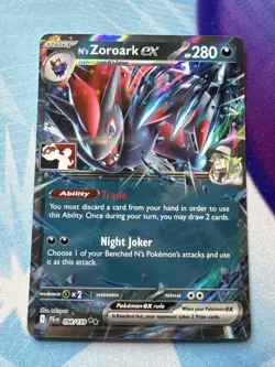N's Zoroark Ex Prize Pack Series 7 Stamp Pokemon Card NM - Image 1