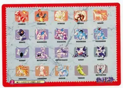 Pokemon Card Bulbasaur VS Charmander Jumbo Carddass Promo 1997 Peeled (2) - Image 2