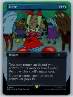 Secret Lair: Spongebob - Daze 1934 Rainbow Foil Magic the Gathering Card - Image 1