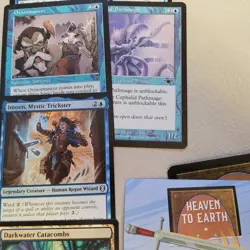 BLACK 'n' BLUE DRAGON Rare ***WIZARDS*** TRIBAL COMMANDER DECK OF 100 MTG Cards - Image 5