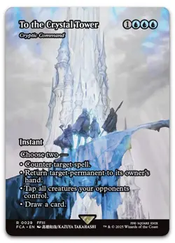 To the Crystal Tower - Cryptic Command (Showcase) #29 NM Final Fantasy Magic MTG - Image 1