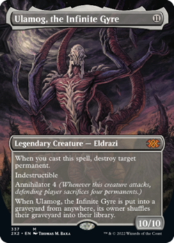 [1x] Ulamog, the Infinite Gyre - Foil - Borderless Near Mint, English Double Mas - Image 1