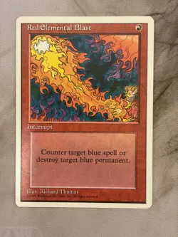Red Elemental Blast - LP - Magic the Gathering Fourth Edition - Image 1
