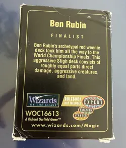 Magic The Gathering: MTG 1998 World Championships Ben Rubin, Red Damage Deck! LP - Image 3