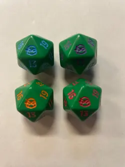 Magic The Gathering Spindown Dice Lot of 4 TMNT - Image 1