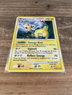 Pokemon Platinum Edition Holo Rare Card - Ampharos 1/127 - Image 2