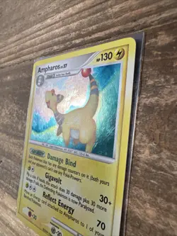 Pokemon Platinum Edition Holo Rare Card - Ampharos 1/127 - Image 4