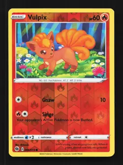 Vulpix Reverse 006/073 Champion's Path English Pokemon Card TCG - Image 1