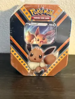 Pokemon SHSW V Powers Eevee Tin Factory Sealed - Image 1