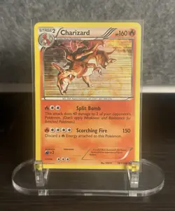 Charizard 19/113 Legendary Treasures Cosmos Holo Pokemon Card Damaged. Read Desc - Image 1