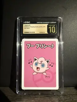2019 Pokemon Japanese Playing Cards Old Maid Jigglypuff, CGC 10 Pristine - Image 1