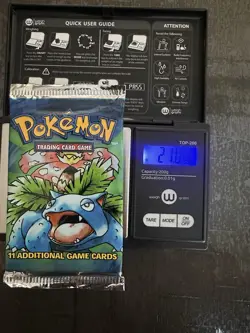 1999 HEAVY Pokemon Base Set Booster Pack Sealed Wizards of the Coast (Venusaur) - Image 1