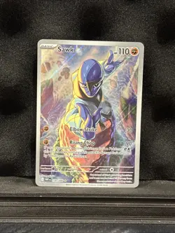 Sawk 130/086 Pokemon White Flare Illustration Rare NM - Image 1