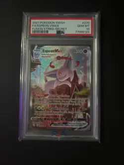 Pokemon Espeon VMAX Fusion Strike Full Alt Art #270 PSA 10 Gem Mint - Image 1