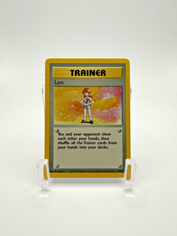 Pokemon TCG Lass 75/102 Rare Unlimited Base Set LP+ - Image 1