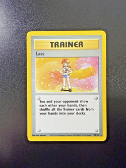 Pokemon TCG Lass 75/102 Rare Unlimited Base Set LP+ - Image 3