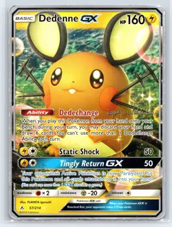 Dedenne GX 57/214 : Unbroken Bonds - Pokemon World Championships 2019 MP - Image 1
