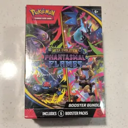 Pokemon TCG Mega Evolution Phantasmal Flames Booster Bundle Box 6 Packs - Image 1