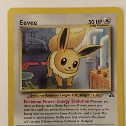 Eevee 38/75 Neo Discovery Uncommon LP Pokemon TCG - Image 2