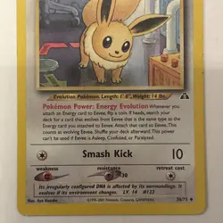 Eevee 38/75 Neo Discovery Uncommon LP Pokemon TCG - Image 3