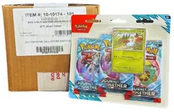 Pokemon Scarlet & Violet Journey Together 3-Pack Blister 24 Box Case #QLJ - Image 1