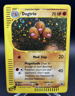 2002 Pokemon Expedition E-Reader 10/165 Dugtrio Holo Rare LP/NM - Image 1